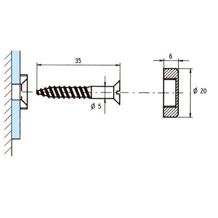 Schroefkop rozetten (10st) 0155163