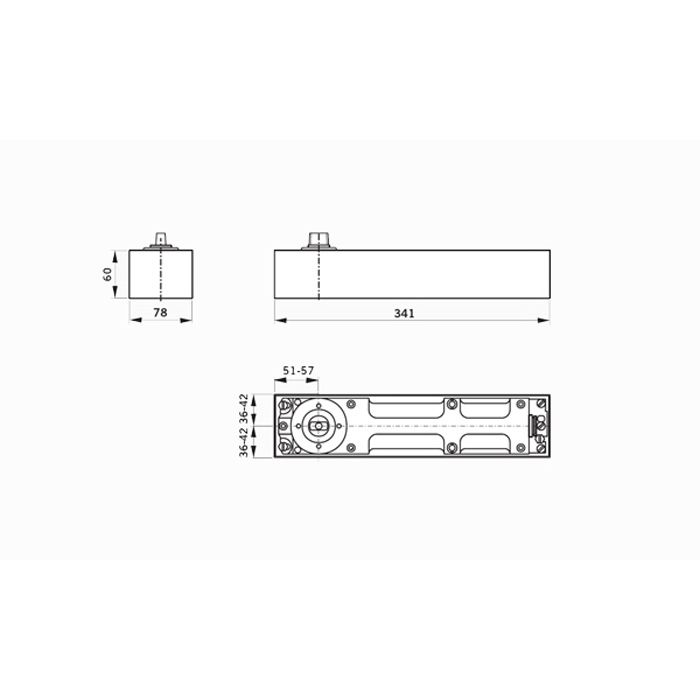 Vloerveer Dorma BTS80 - GlasTotaal